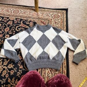 Pringle of Scotland x hm harlequin sweater